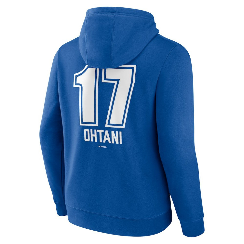 Shohei Ohtani Los Angeles Dodgers Fastball Player Name & Number Pullover Hoodie - MLB Hoodies