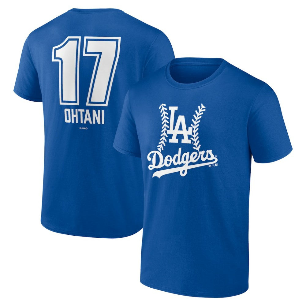 Shohei Ohtani Los Angeles Dodgers Fastball Player Name & Number T-Shirt - MLB T-shirts