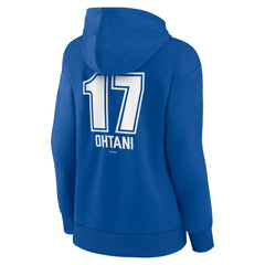 Shohei Ohtani Los Angeles Dodgers Women's Fastball Player Name & Number Pullover Hoodie - MLB Hoodies