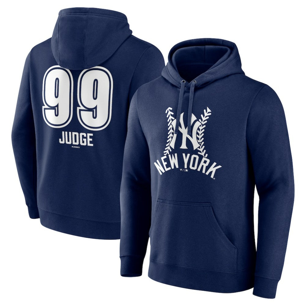 Aaron Judge New York Yankees Fastball Player Name & Number Pullover Hoodie - MLB Hoodies