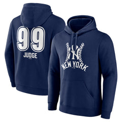 Aaron Judge New York Yankees Fastball Player Name & Number Pullover Hoodie - MLB Hoodies