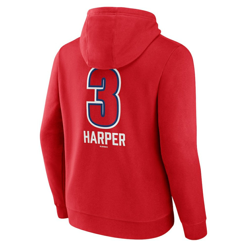 Bryce Harper Philadelphia Phillies Fastball Player Name & Number Pullover Hoodie - MLB Hoodies