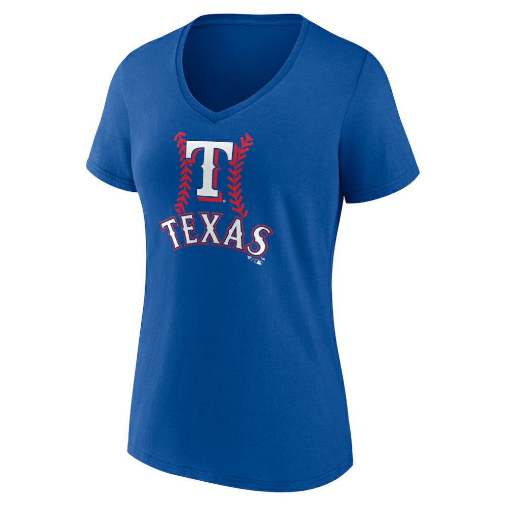 Corey Seager Texas Rangers Women's Fastball Player Name & Number V-Neck T-Shirt - MLB T-shirts