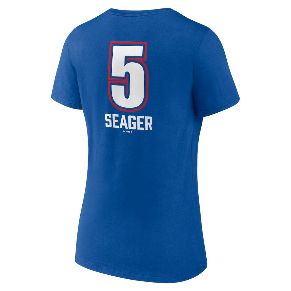 Corey Seager Texas Rangers Women's Fastball Player Name & Number V-Neck T-Shirt - MLB T-shirts