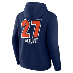 Jose Altuve Houston Astros Fastball Player Name & Number Pullover Hoodie - MLB Hoodies