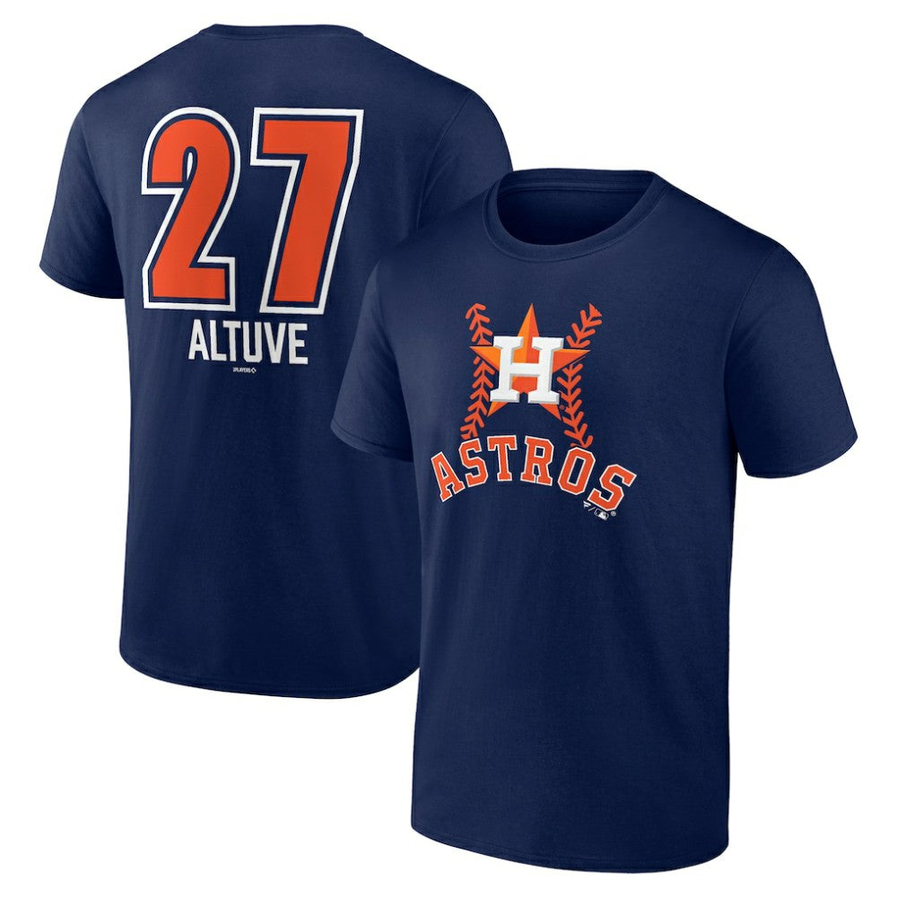 Jose Altuve Houston Astros Fastball Player Name & Number T-Shirt - MLB T-shirts