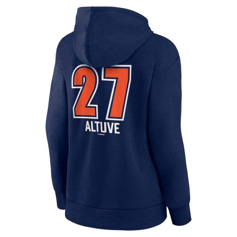 Jose Altuve Houston Astros Women's Fastball Player Name & Number Pullover Hoodie - MLB Hoodies