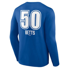 Mookie Betts Los Angeles Dodgers Fastball Player Name & Number Long Sleeve T-Shirt - MLB T-shirts