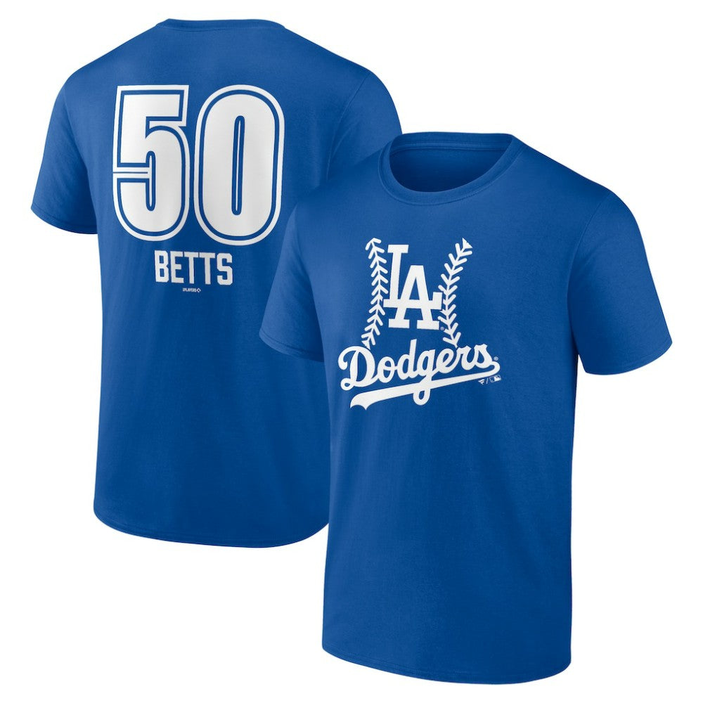 Mookie Betts Los Angeles Dodgers Fastball Player Name & Number T-Shirt - MLB T-shirts