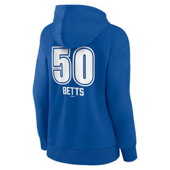 Mookie Betts Los Angeles Dodgers Women's Fastball Player Name & Number Pullover Hoodie - MLB Hoodies