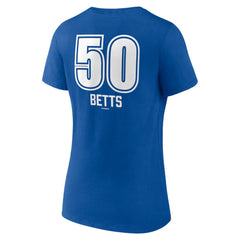 Mookie Betts Los Angeles Dodgers Women's Fastball Player Name & Number V-Neck T-Shirt - MLB T-shirts