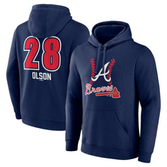 Matt Olson Atlanta Braves Fastball Player Name & Number Pullover Hoodie - MLB Hoodies