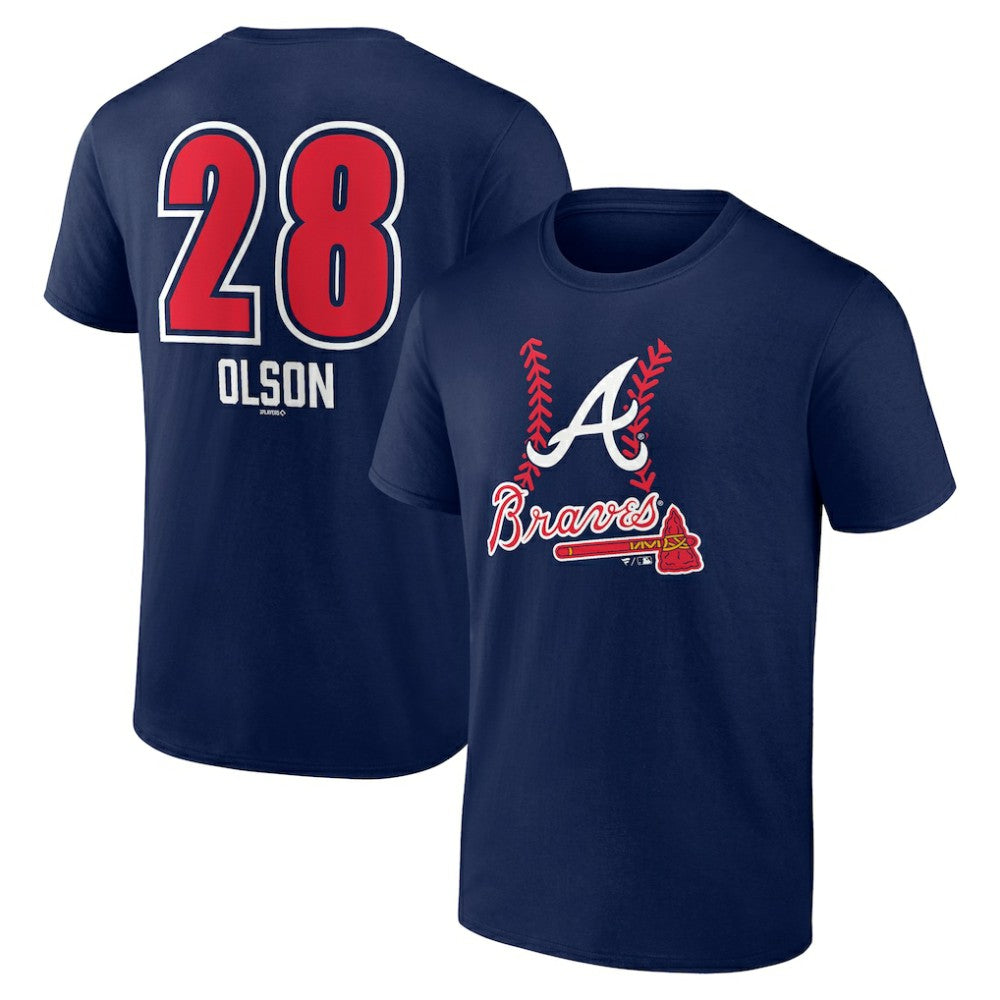 Matt Olson Atlanta Braves Fastball Player Name & Number T-Shirt - MLB T-shirts