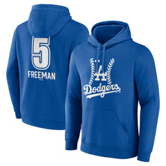 Freddie Freeman Los Angeles Dodgers Fastball Player Name & Number Pullover Hoodie - MLB Hoodies