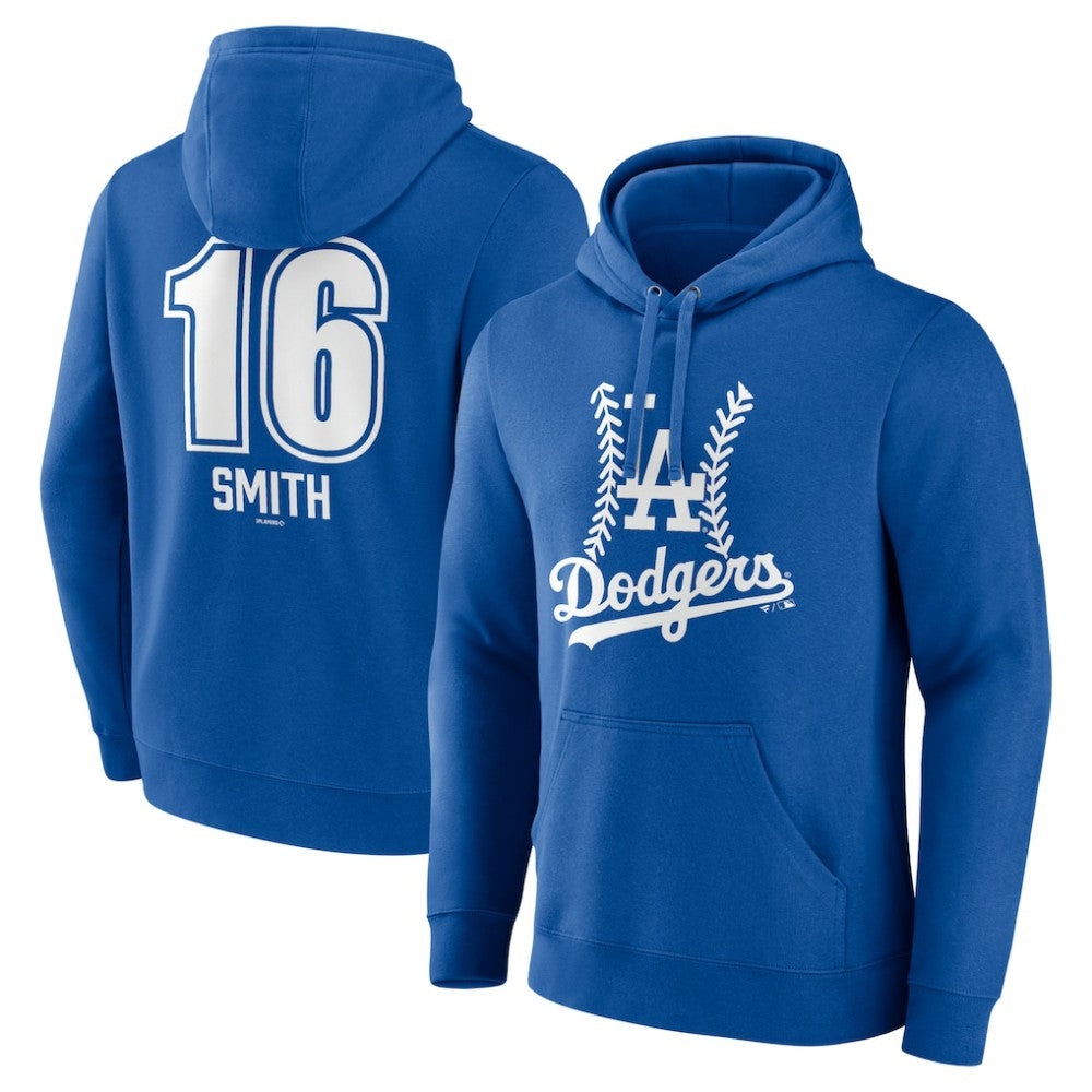 Will Smith Los Angeles Dodgers Fastball Player Name & Number Pullover Hoodie - MLB Hoodies