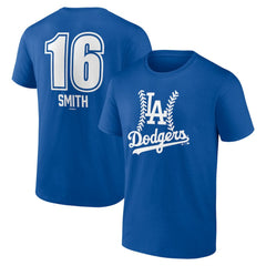 Will Smith Los Angeles Dodgers Fastball Player Name & Number T-Shirt - MLB T-shirts