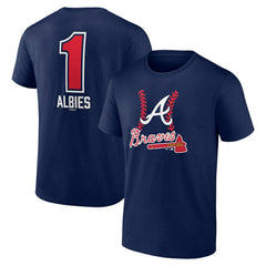 Ozzie Albies Atlanta Braves Fastball Player Name & Number T-Shirt - MLB T-shirts