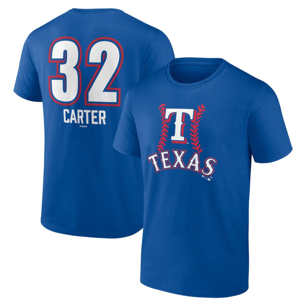 Evan Carter Texas Rangers Fastball Player Name & Number T-Shirt - MLB T-shirts