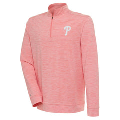 Philadelphia Phillies Antigua Bright Quarter-Zip Pullover Top - MLB Pullover