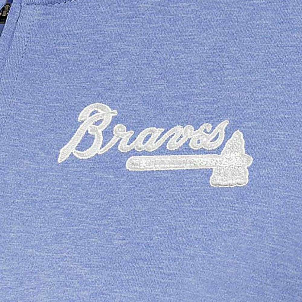 Atlanta Braves Antigua Women's Mentor Quarter-Zip Pullover Top - MLB Pullover
