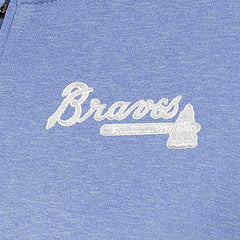 Atlanta Braves Antigua Women's Mentor Quarter-Zip Pullover Top - MLB Pullover