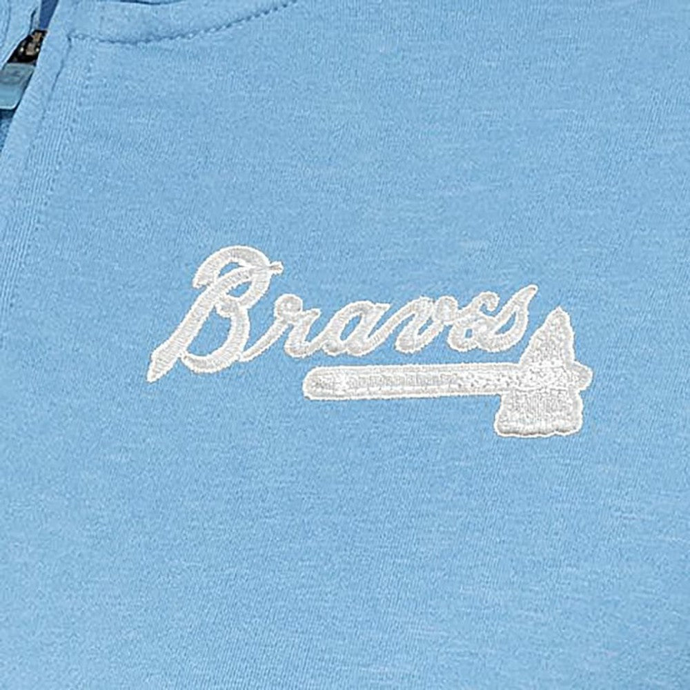 Atlanta Braves Antigua Women's Mentor Quarter-Zip Pullover Top - MLB Pullover