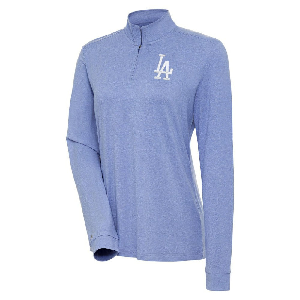 Los Angeles Dodgers Antigua Women's Mentor Quarter-Zip Pullover Top - MLB Pullover