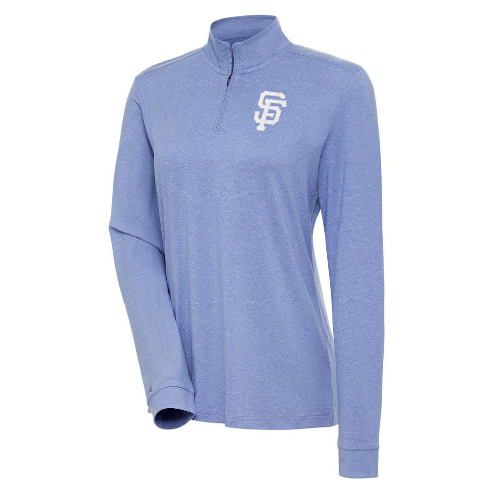 San Francisco Giants Antigua Women's Mentor Quarter-Zip Pullover Top - MLB Pullover