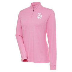 San Diego Padres Antigua Women's Mentor Quarter-Zip Pullover Top - MLB Pullover