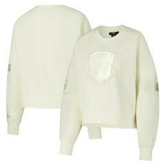 Cleveland Browns Pro Standard Triple Tonal Cropped Fleece Pullover Sweatshirt | NFL US