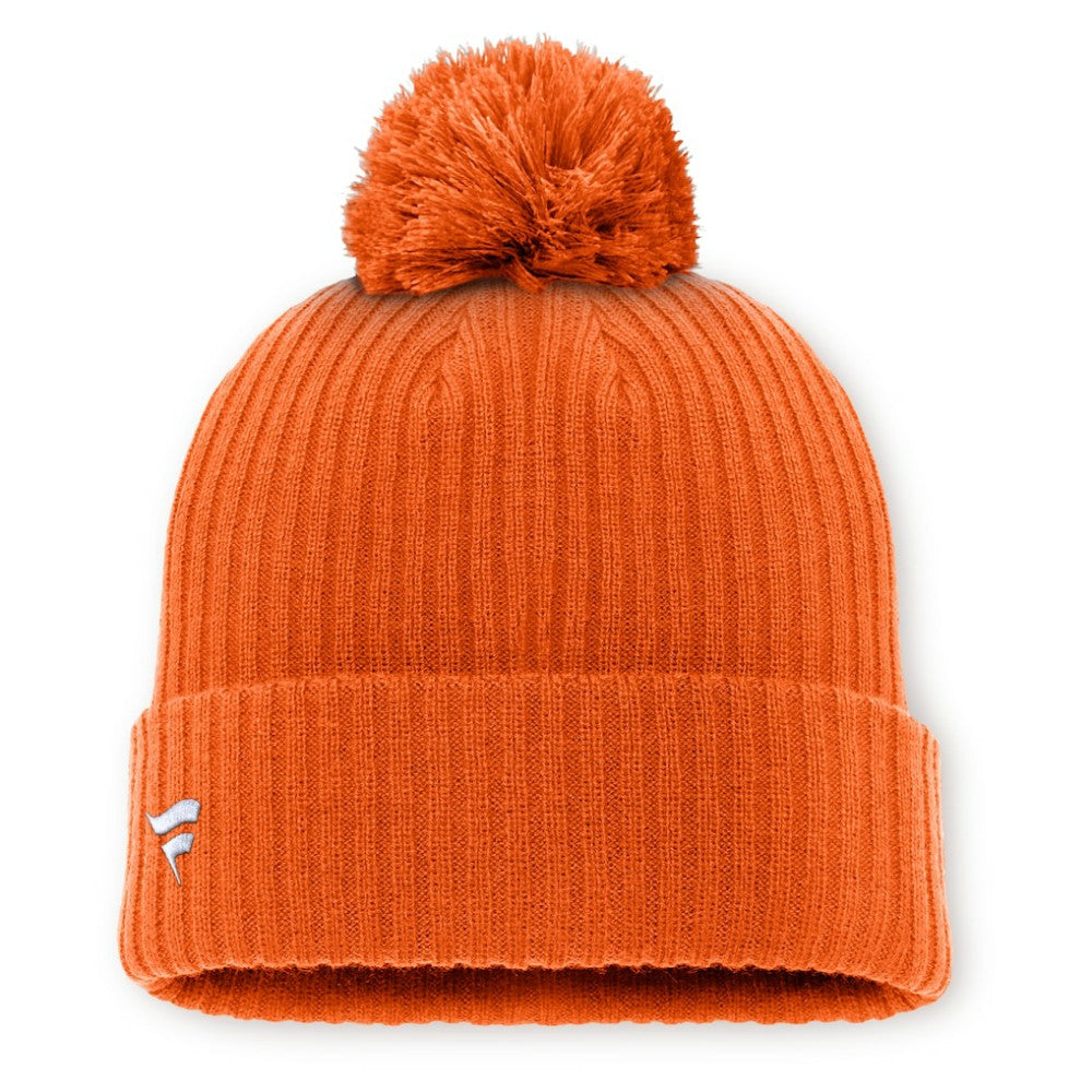 Philadelphia Flyers Fanatics Primary Logo Cuffed Knit Hat with Pom -  NHL Hats