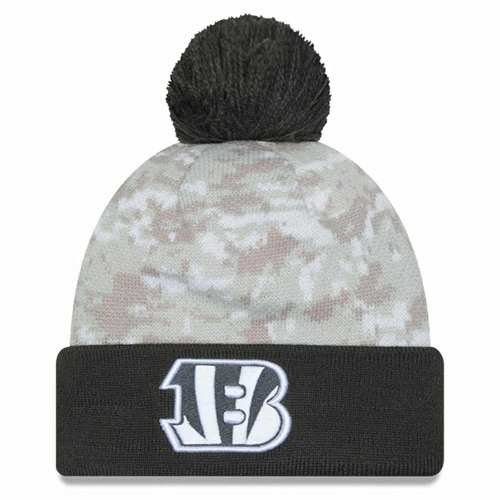 Cincinnati Bengals Youth 2024 Salute To Service Cuffed Pom Knit Hat | NFL Near me
