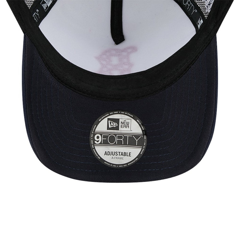 Boston Red Sox New Era Checkered Flag A-Frame Trucker 9FORTY Adjustable Hat - MLB Hats