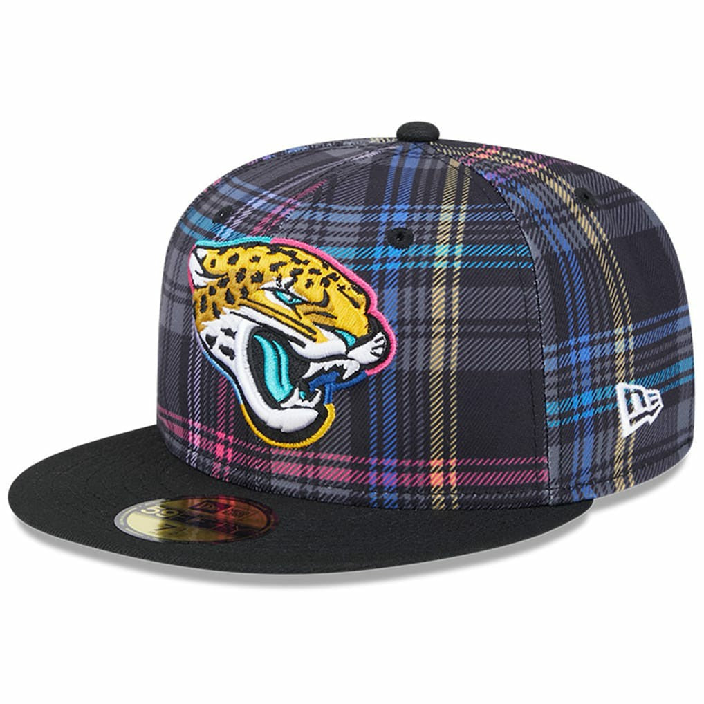 Jacksonville Jaguars 2024 NFL Crucial Catch Plaid 59FIFTY Fitted Hat | NFL Hot