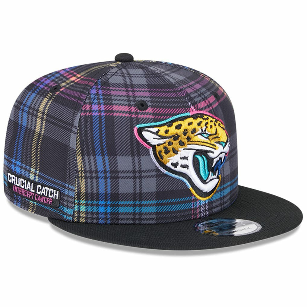 Jacksonville Jaguars 2024 NFL Crucial Catch Plaid 9FIFTY Snapback Hat | NFL New
