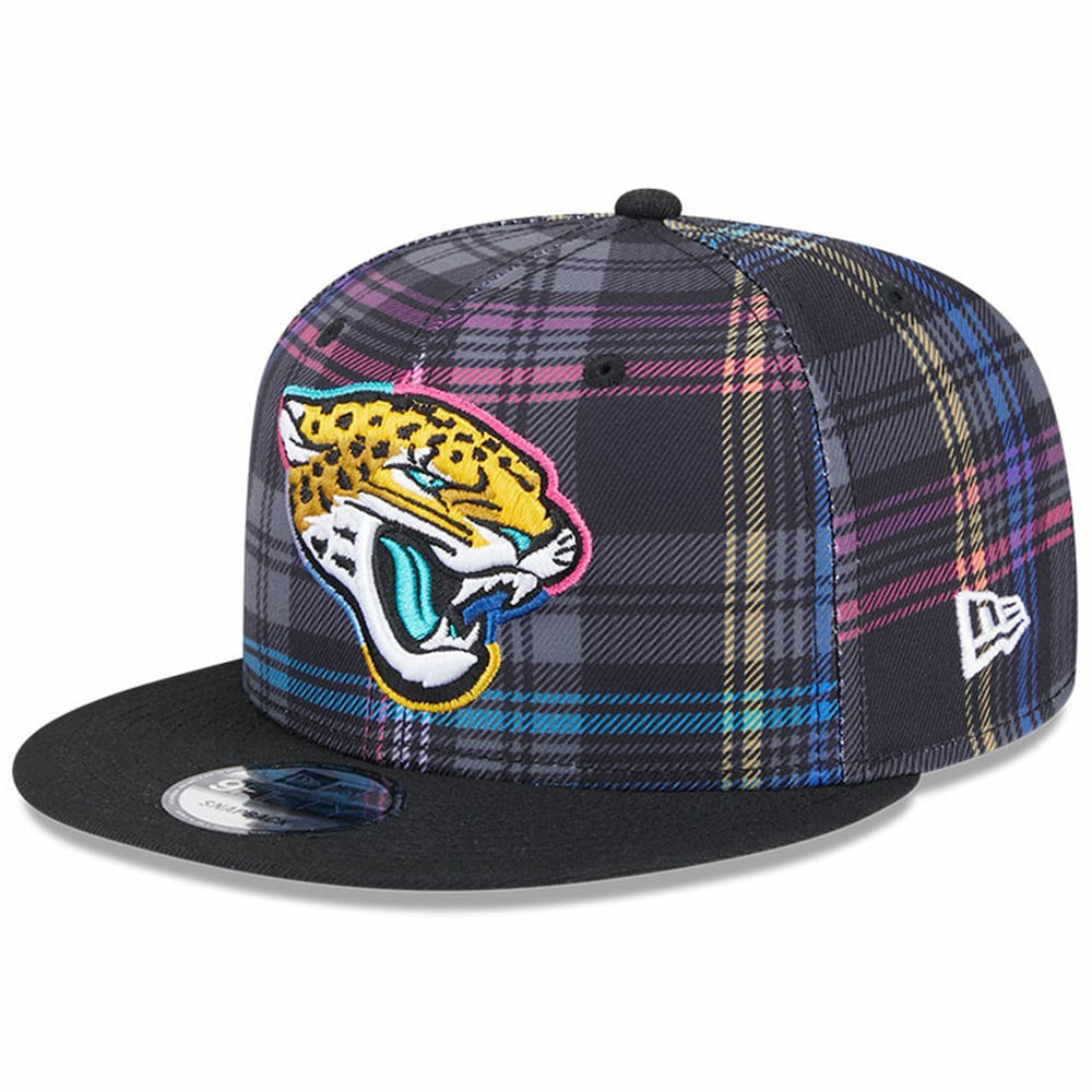 Jacksonville Jaguars 2024 NFL Crucial Catch Plaid 9FIFTY Snapback Hat | NFL New