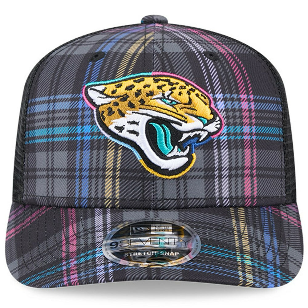 Jacksonville Jaguars 2024 NFL Crucial Catch Plaid 9SEVENTY Trucker Snapback Hat | NFL Outlet