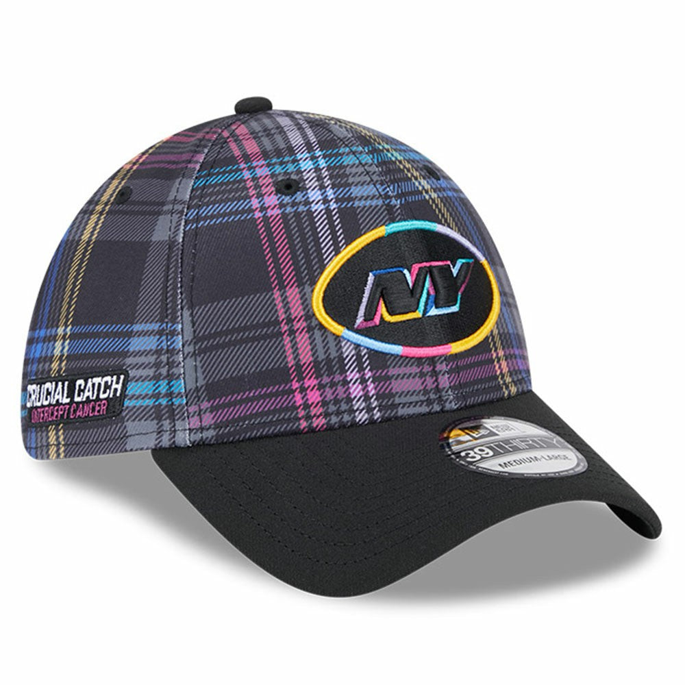 New York Jets 2024 NFL Crucial Catch Plaid 39THIRTY Flex Hat | NFL On sale