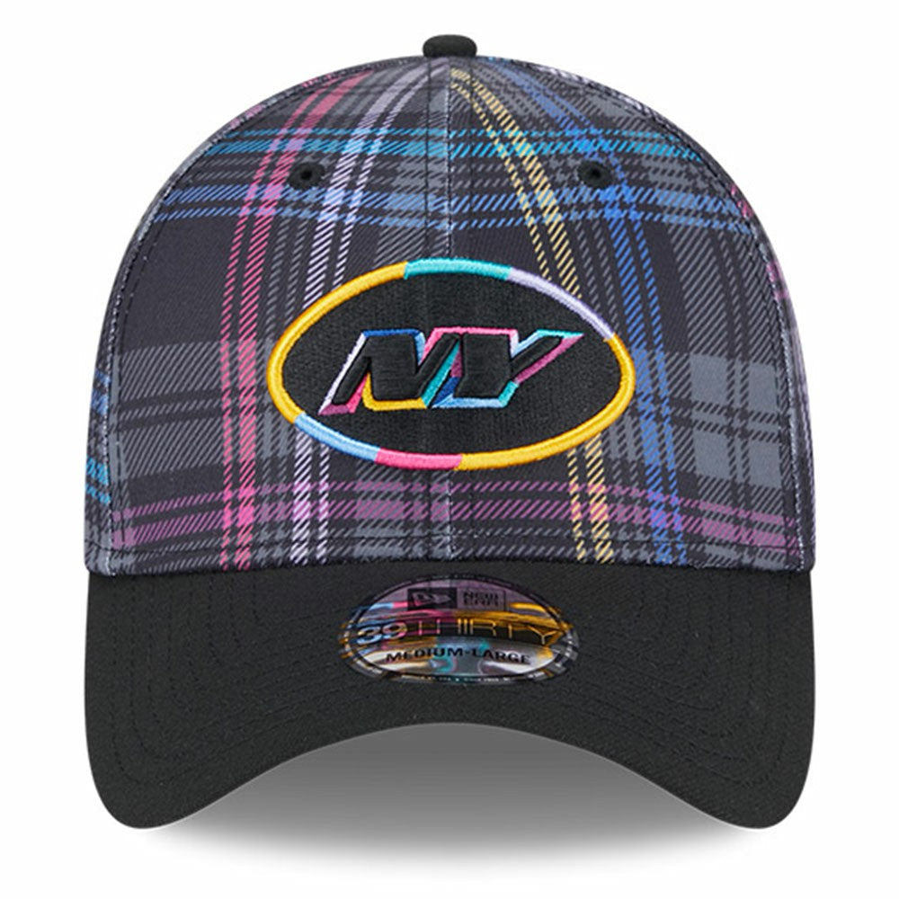 New York Jets 2024 NFL Crucial Catch Plaid 39THIRTY Flex Hat | NFL On sale