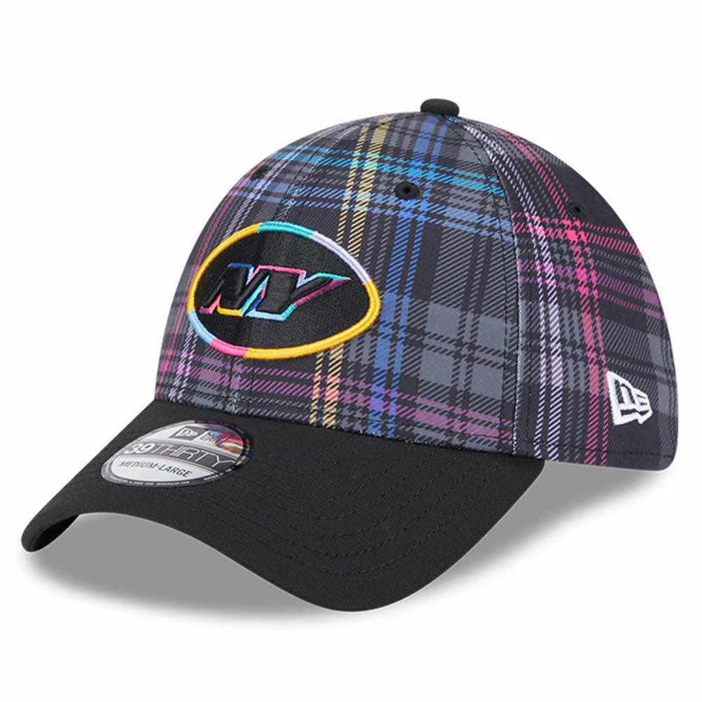 New York Jets 2024 NFL Crucial Catch Plaid 39THIRTY Flex Hat | NFL On sale
