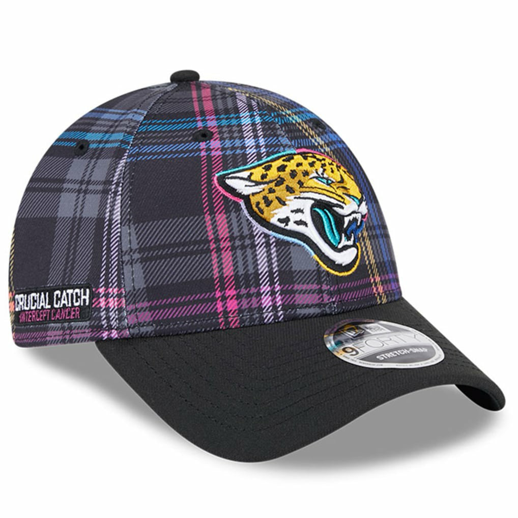 Jacksonville Jaguars 2024 NFL Crucial Catch Plaid 9FORTY Adjustable Hat | NFL New