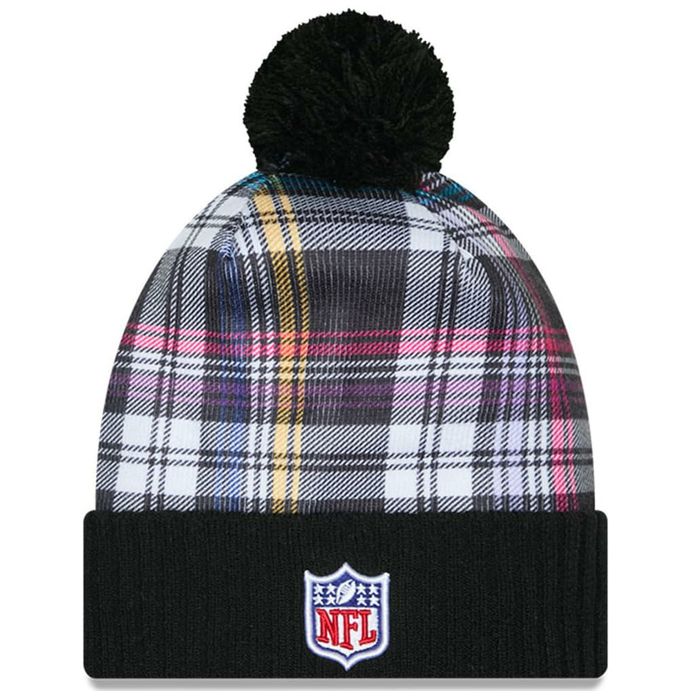New York Jets Youth 2024 NFL Crucial Catch Plaid Cuffed Pom Knit Hat | NFL Online