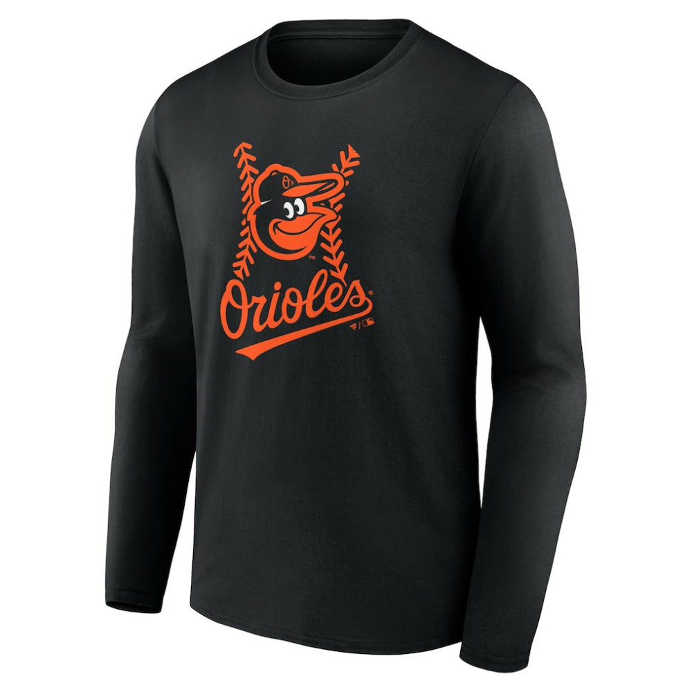 Adley Rutschman Baltimore Orioles Fastball Player Name & Number Long Sleeve T-Shirt - MLB T-shirts