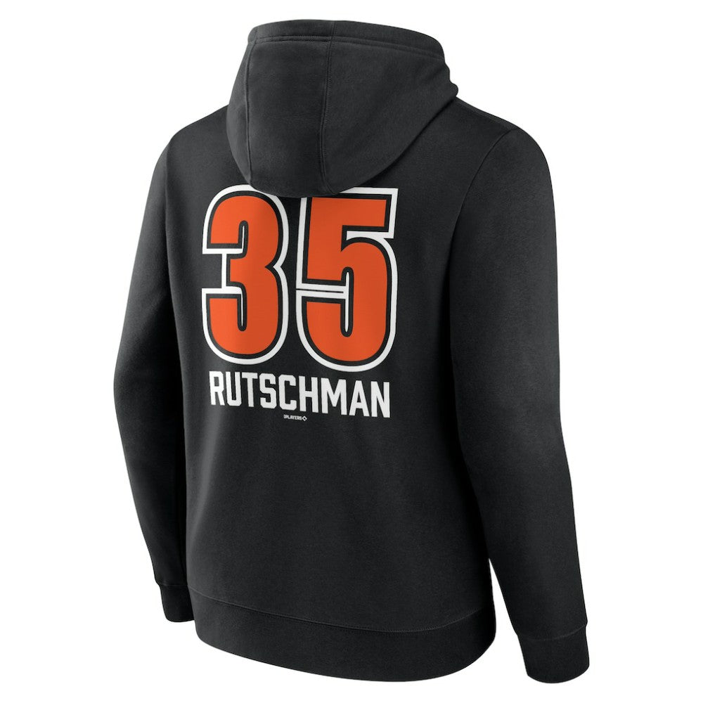 Adley Rutschman Baltimore Orioles Fastball Player Name & Number Pullover Hoodie - MLB Hoodies