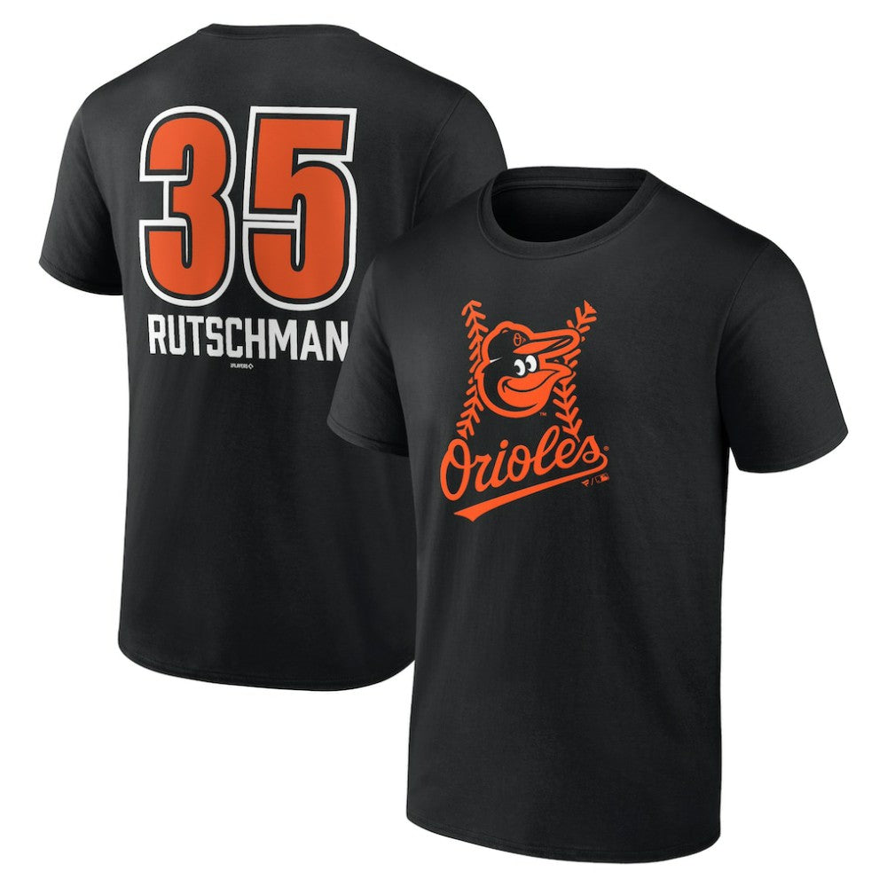 Adley Rutschman Baltimore Orioles Fastball Player Name & Number T-Shirt - MLB T-shirts