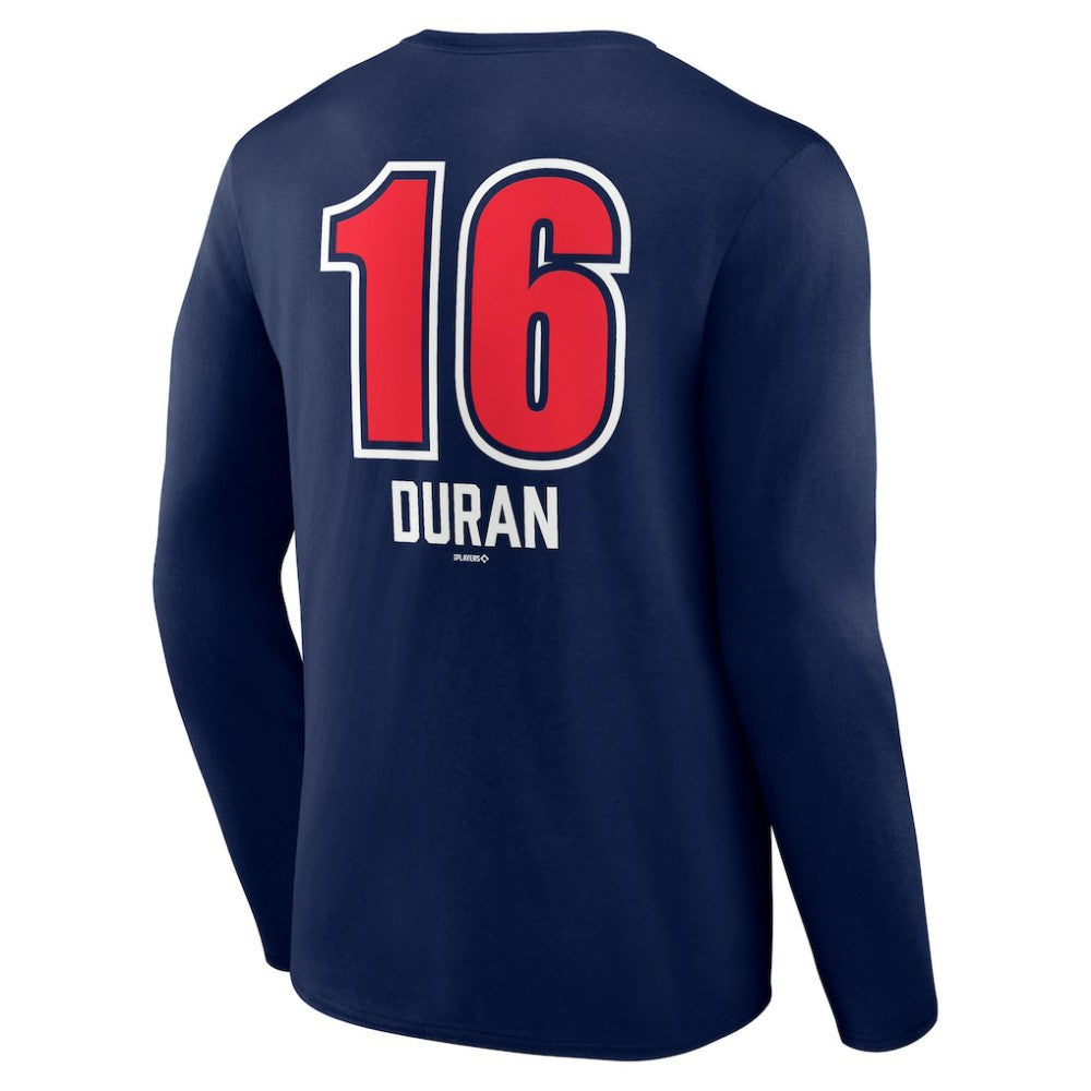 Jarren Duran Boston Red Sox Fastball Player Name & Number Long Sleeve T-Shirt - MLB T-shirts