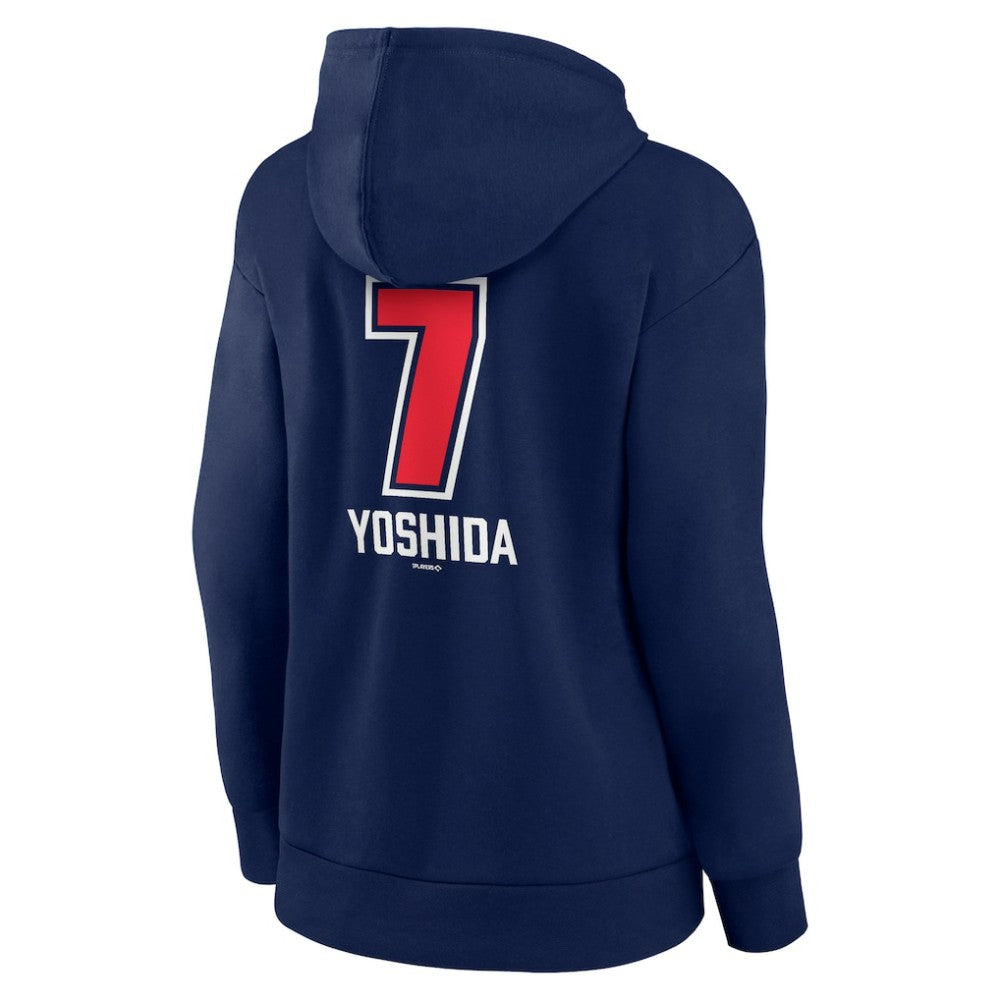 Masataka Yoshida Boston Red Sox Women's Fastball Player Name & Number Pullover Hoodie - MLB Hoodies