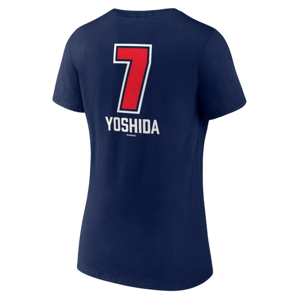 Masataka Yoshida Boston Red Sox Women's Fastball Player Name & Number V-Neck T-Shirt - MLB T-shirts