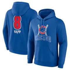 Ian Happ Chicago Cubs Fastball Player Name & Number Pullover Hoodie - MLB Hoodies