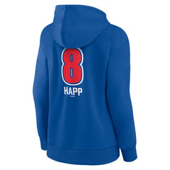 Ian Happ Chicago Cubs Women's Fastball Player Name & Number Pullover Hoodie - MLB Hoodies
